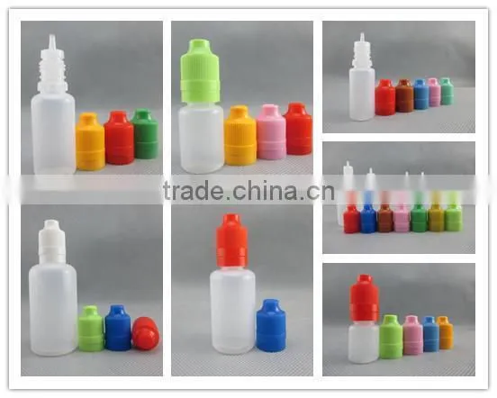 trade assurance supplier child safety cap 10 ml ldpe plastic bottle for ejuice oil
