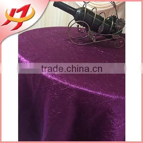 cheap polyester hot blue soft handfeel crinkle advertising nappe table cloth
