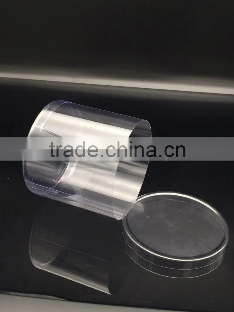Custom clear PVC cylinder boxes for Christmas balls,transparent PVC tubes