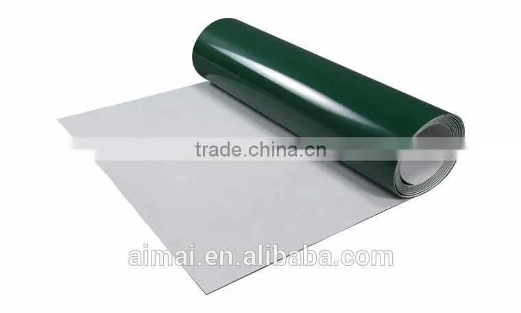 black/green/white pu conveyor belt