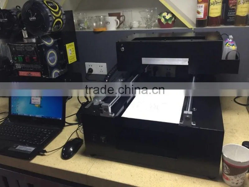 Hot sale A4 size Small digital selfie coffee printer, Edible cake flatbed printer, cookie printer