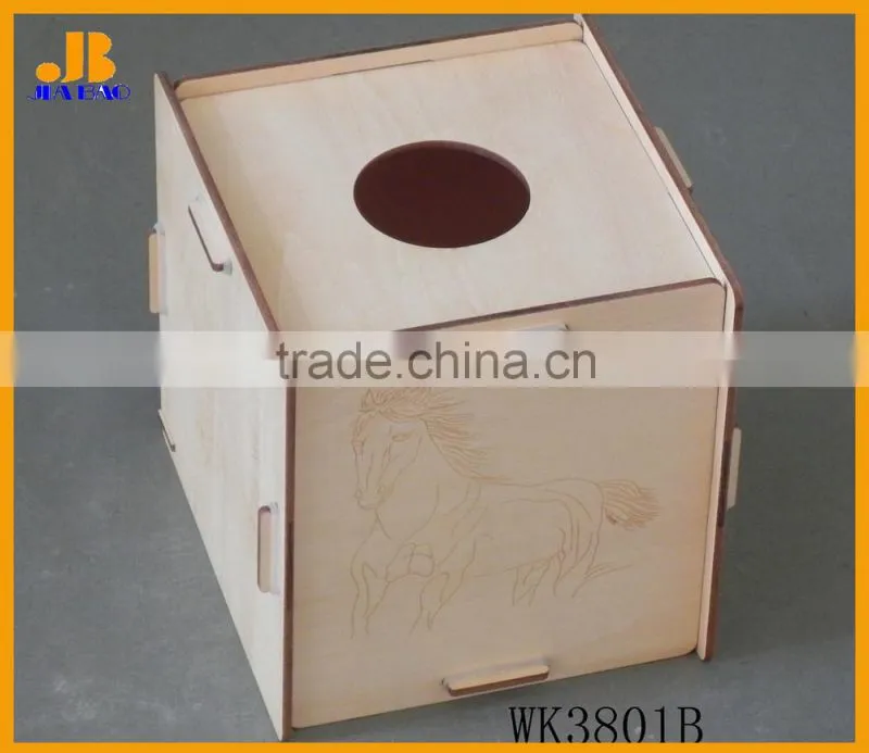 cheap wooden napkin case-WK3801B