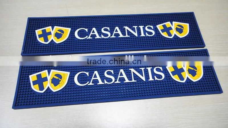 Personalised Logo Soft Pvc Bar Wine Mat
