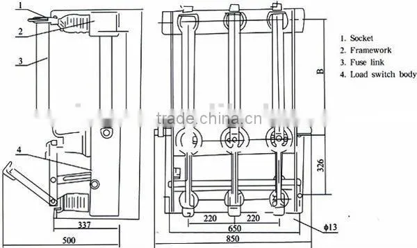 FN3-12 Series Indoor High Vacuum Load Break Switch 12KV