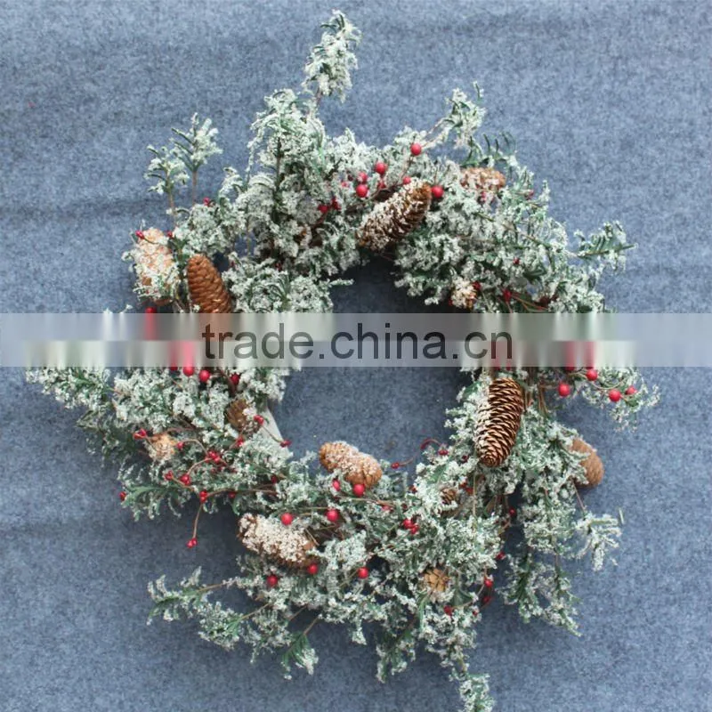 20'' Artificial Black Christmas Wreath