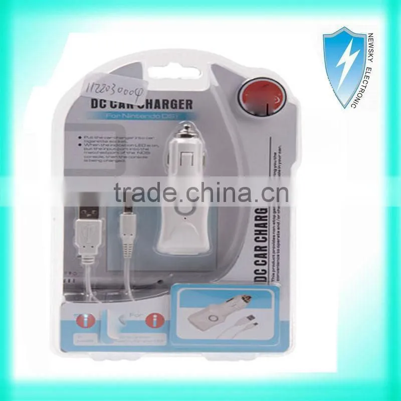 China supplier USB car charger for nintendo NDSi