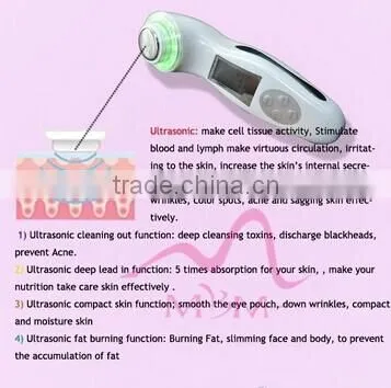2016 latest vacuum cavitation ultrasonic photon facial massage