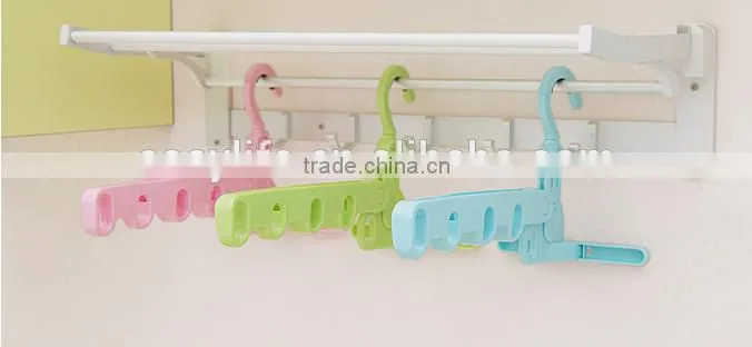 Plastic rotatable foldable Over The Door Clothes hanger holder clothes drying rack