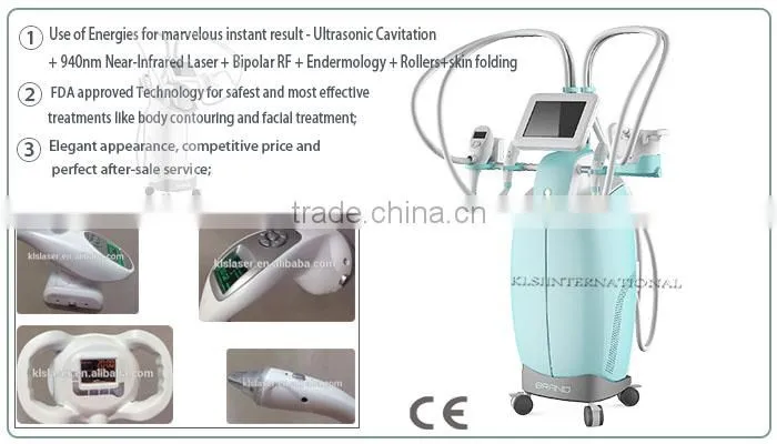 2015 Power shape physical therapy ultrasonic liposuction cavitation slimming machine