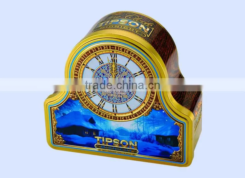 Tin box manufacturer Watch shape wholesale custom tin box packaging