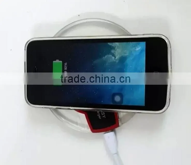 OEM ORDER WELCOME QI WIRELESS CHARGER PAD STAND QI WIRELESS CHARGER PAD WITH LCD LIGHT FOR GALAXY S7 EDGE TRANSMITTER