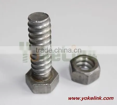 coild thread bolt /screw bolt and nut/ bolt nuts screws