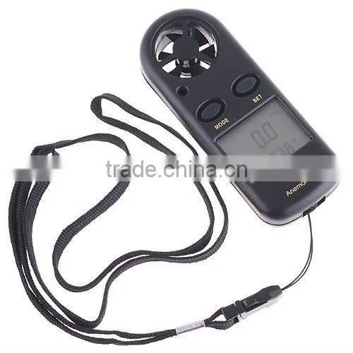 LCD Wind Speed Gauge Meter Anemometer NTC Thermometer