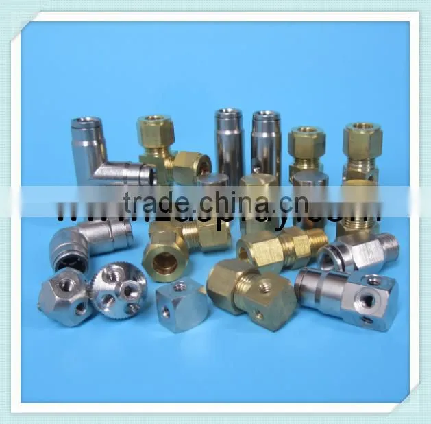 3/8 quick coupling slip lock through connector with one hole