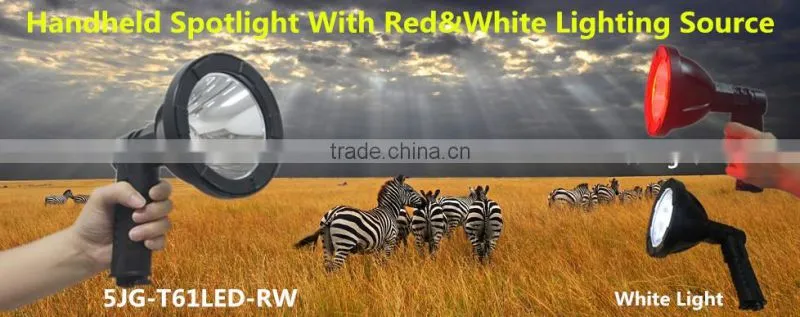 handheld reasechelight led rechargeble Red & white lights in one bulb