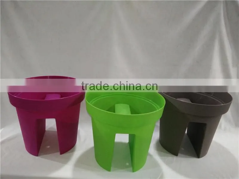2015 new virgin pp plastic decorative garden decoration balcony flower pot