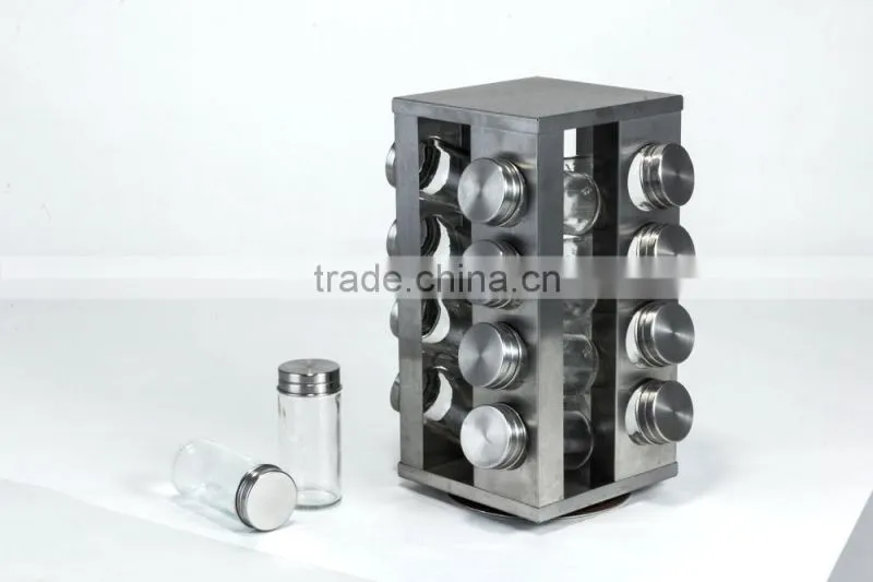 Jiangmen Manufacture Stainless Steel Kitchen Accessory Spice Jar set