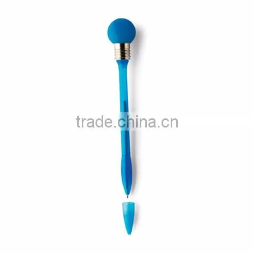 ballpoint pen with a flashing light on the top