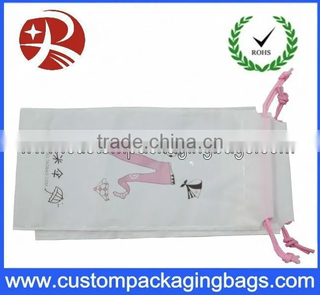 Customized waterproof drawstring bags for promotional
