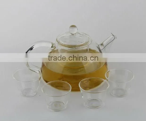 Clear Glass teapot With Stainless Steel Filter