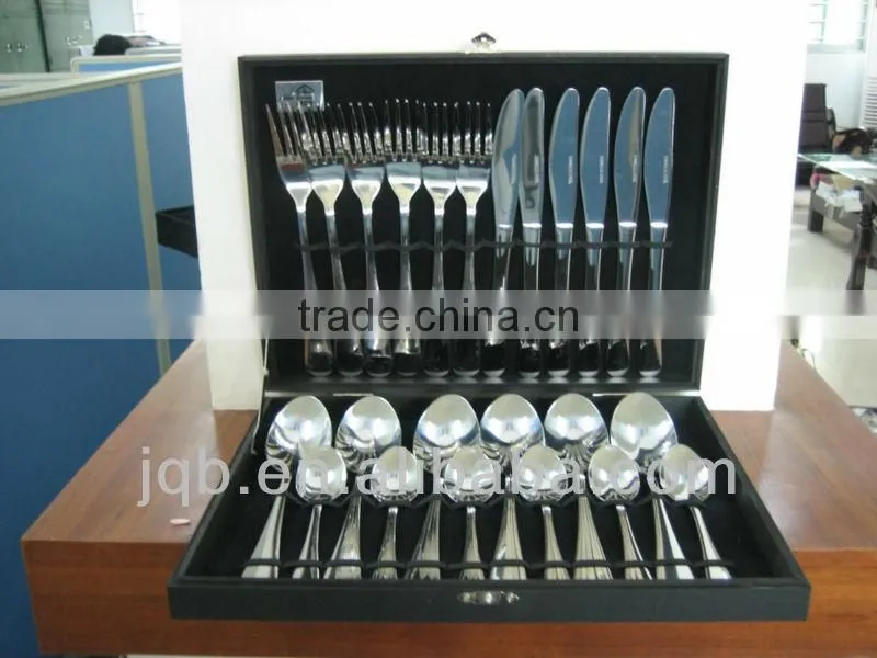 100% high quality low price 24pcs stainless steel cutlery set