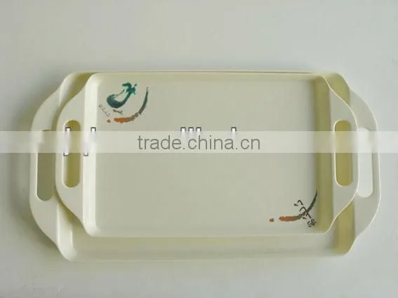 100% kids melamine pizza plate with handle WITH SGS CERTIFICATE AND LOW PRICE