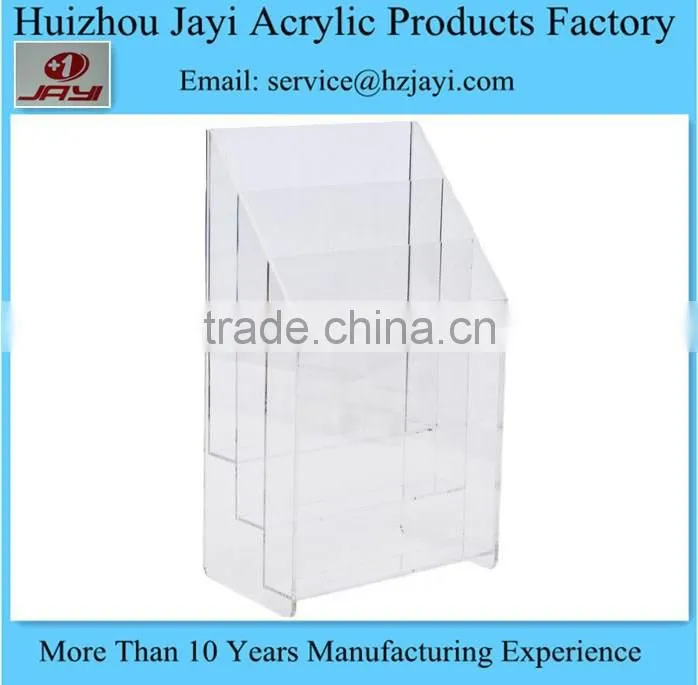 Factory wholesale acrylic display stand for magazine and newspaper