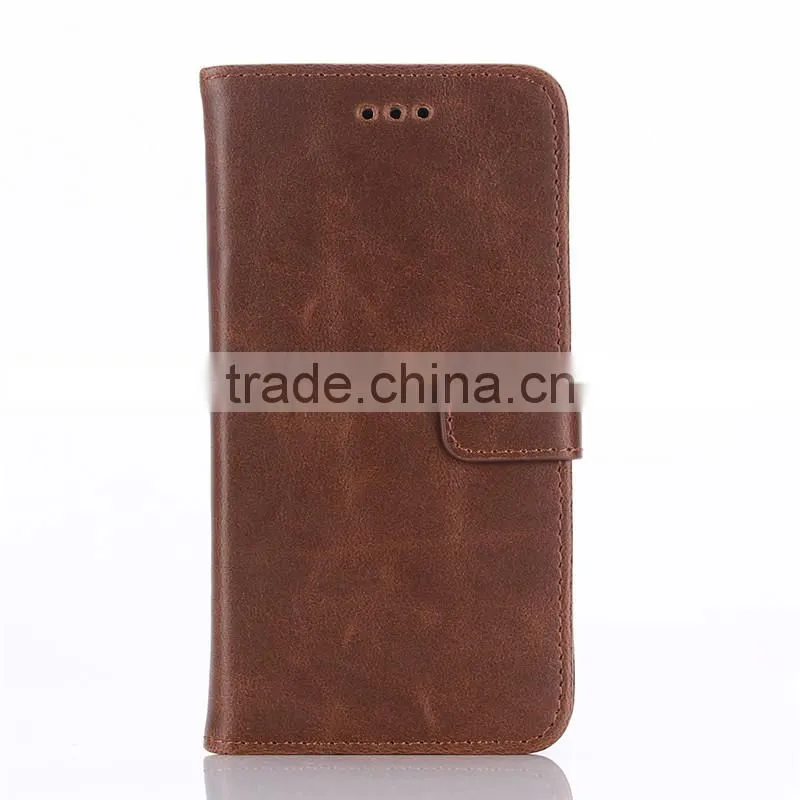 High quality crazy-horse PU card bumper/pocket cell phone case for Motorola