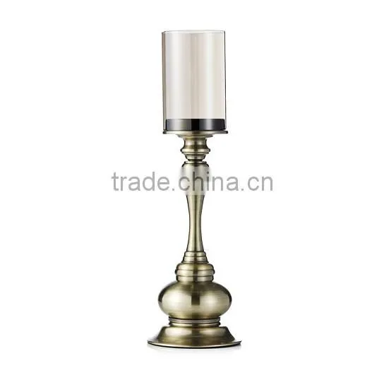Fashion Metal Glass Candle Holder