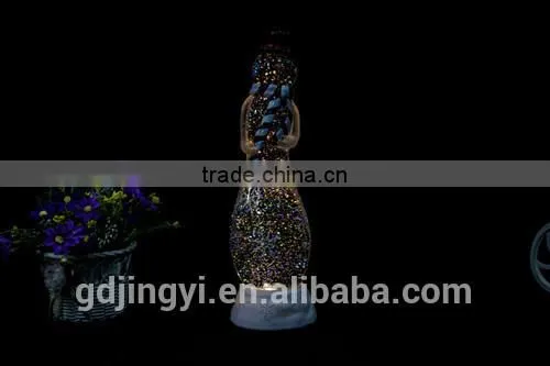 PVC big transparent and black hat of snowman for table decoration