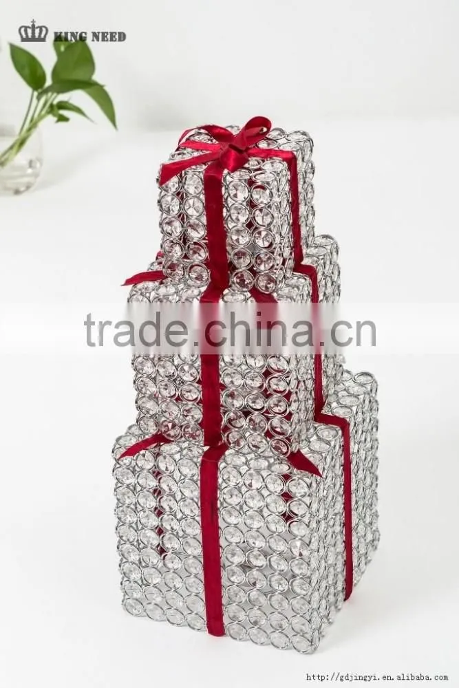 Dongguan hot led Christmas decoration iron acrylic gift box
