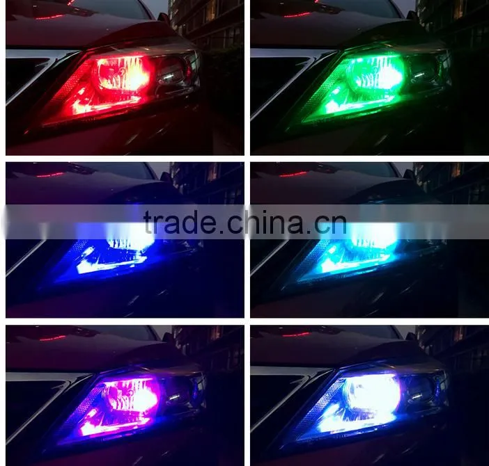 Car modification LED colorful T10 and shown wide light burst flashing LED in wide light small daytime running lights modificatio