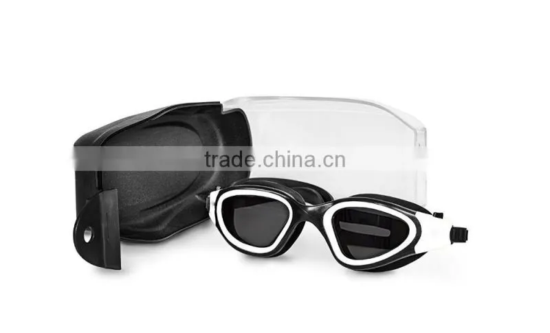 Professional Polarized Blue Silicone Adult Swim Goggles(MM-7202)