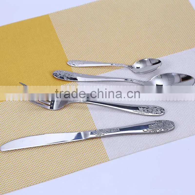 BSM33 Hot sale cheap price 24 pcs stainess steel cutlery set 5 star hotel use