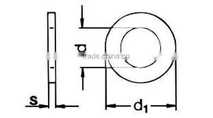 Gr2 GB/T97.1 Titanio Locking Tab Washer by LIUWEI