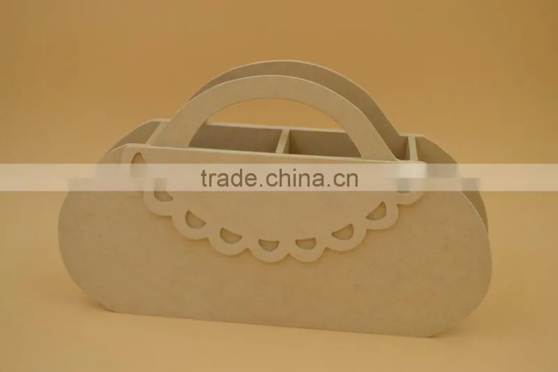 mouldig wooden storage box,MDF basket storage box
