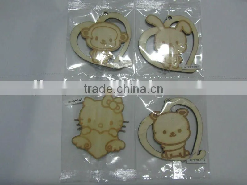 2015 france style Die Cut wooden air freshener