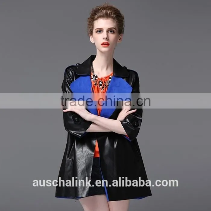 new arrival fashion women waterproof pu sexy leather jackets customized