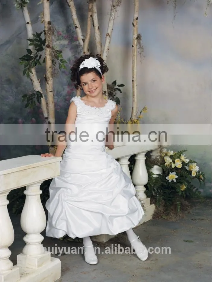 newest white princess baby girl dress