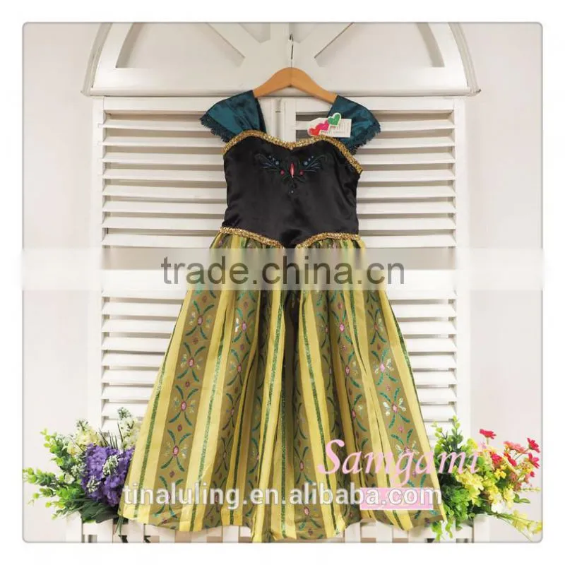 new fashion baby girls party wear dress kids party wear dress girls rainbow flower dress