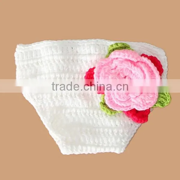 Handmade crochet funny baby diaper cover and hat pattern