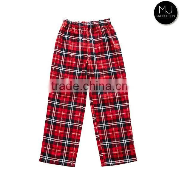 Wholesale Flannel Plaid Cotton Christmas Pajamas Women