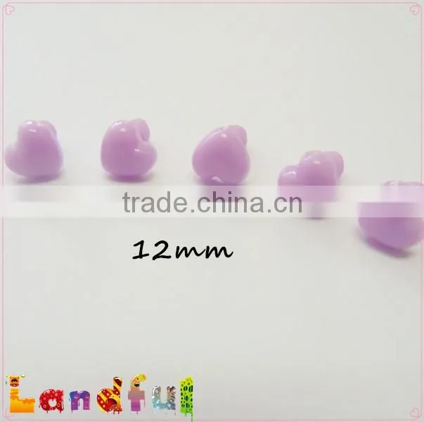 12mm Lavender Purple Plastic Heart Nose Amigurumi Nose Craft Animal Nose