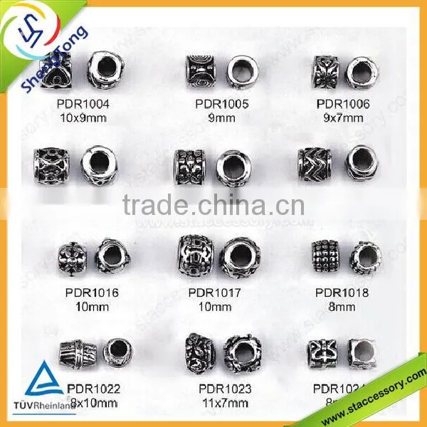Zinc Alloy Beads Bracelet Beads Flat Metal Beads