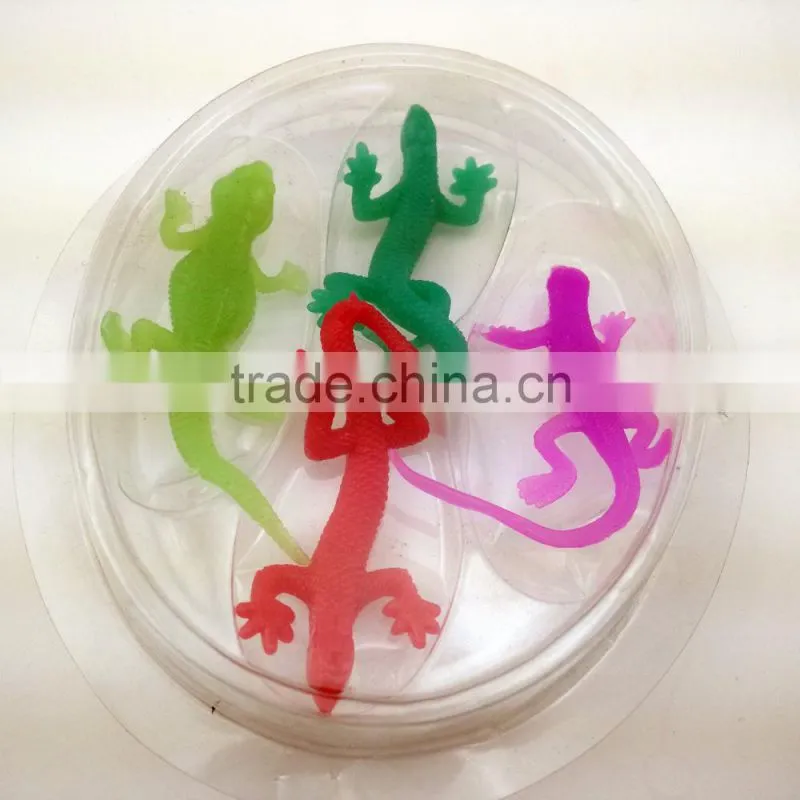 Sticky lizard toy TPR stretchy lizard toy