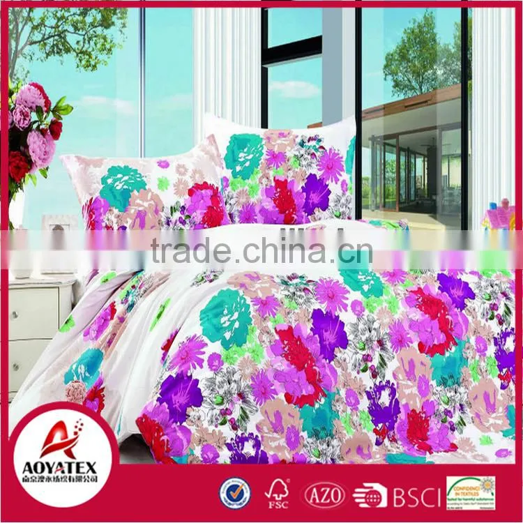 100 polyester microfiber bedding set,cheap polyester bedding quilts