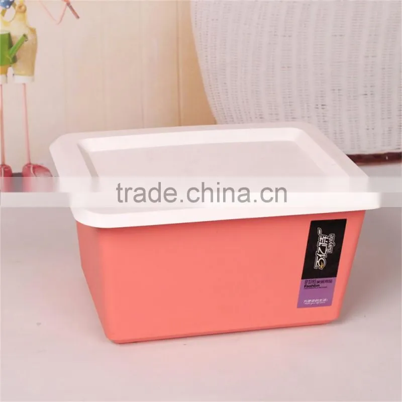 Colorfur plastic storage container box with lid