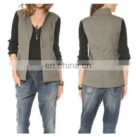 Fancy sleeveless autumn jacket for women 2013 ( M014 )