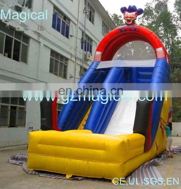Colorful for steeple in fairy tale inflatable slide
