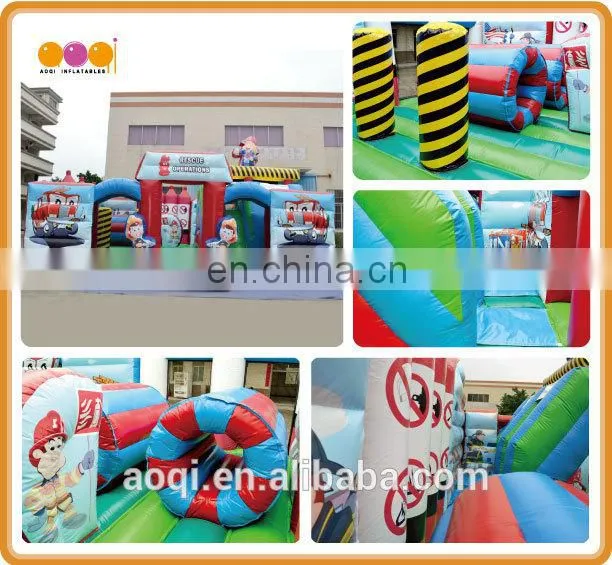 AOQI wonderful inflatable car fun city outdoor playground equipment inflatable fun city bouncer